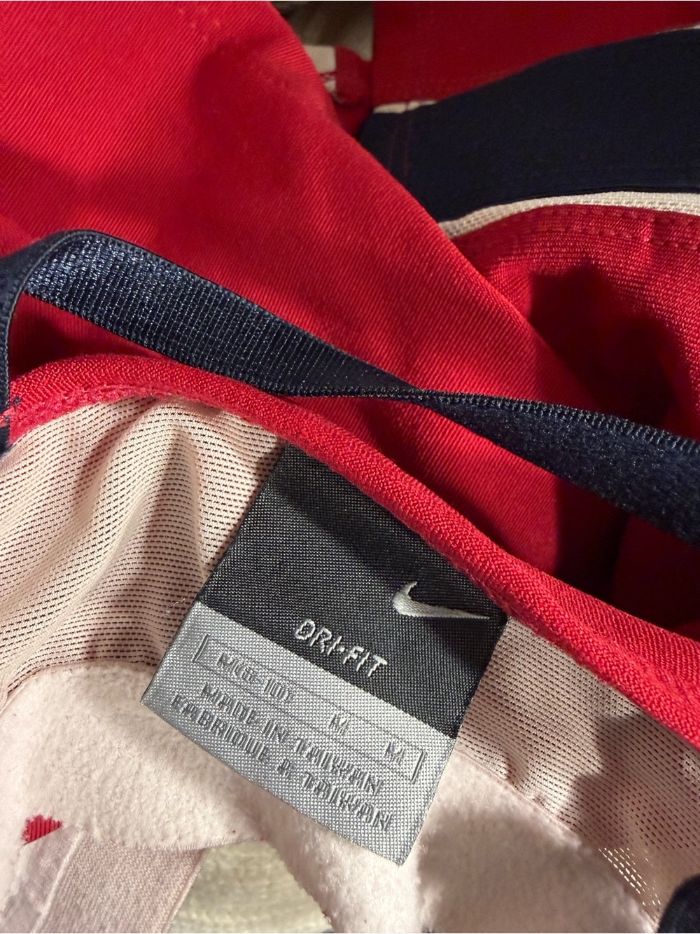 Nike Red Tank Top with Black Straps - Picture 3 of 5